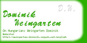 dominik weingarten business card